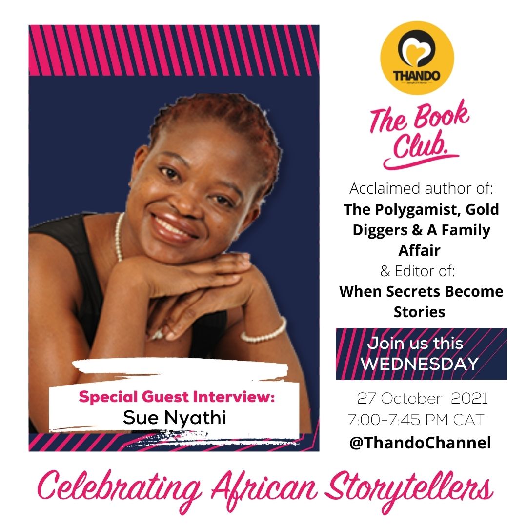 Book Discussion: Sue Nyathi with Thando Book Club – Bookamoso Book Club